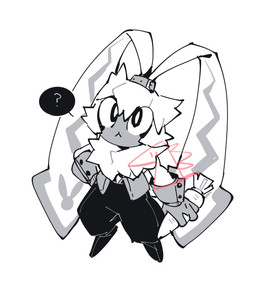 anthro belt bottomwear carrot chibi clothing food gloves handwear long_ears male pants plant ponytail_ears question_mark shirtless small_waist solo vegetable cracker68659106 bandai_namco digimon digimon_ghost_game digimon_(species) lagomorph leporid mammal rabbit symbareangoramon hi_res