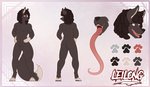 animal_genitalia anthro dreadlocks genitals long_tongue male sheath solo tongue tongue_out poulet-7 lei_long canid canine canis mammal wolf absurd_res hi_res model_sheet