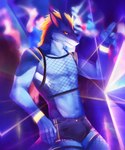 anthro clothing dancefloor dancing fishnet_clothing male nightclub raining rave tail pel98 mythology teryx teryx_commodore dragon mythological_creature mythological_scalie scalie 5:6 hi_res