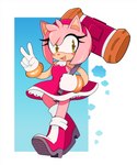 5_fingers accessory anthro blush boots clothing female fingers footwear gloves hair_accessory hairband hammer handwear open_mouth open_smile shoes smile solo thin_thighs tools tangopack sega sonic_the_hedgehog_(series) amy_rose eulipotyphlan hedgehog mammal 2019 hi_res