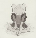 backpack barefoot bottomwear clothing dot_eyes entwined_toes feet hat headgear headwear male not_furry plant shirt shorts simple_eyes sitting solo toes toony topwear lynxfurr adventure_time cartoon_network fern_(adventure_time) elemental_creature elemental_humanoid flora_fauna humanoid plant_humanoid graphite_(artwork) hi_res traditional_media_(artwork)