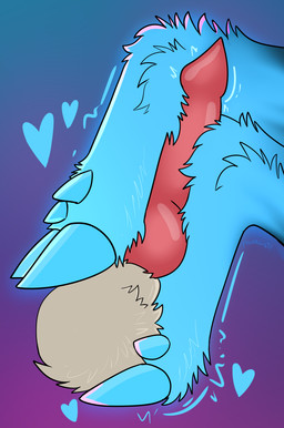 ambiguous_gender animal_genitalia animal_penis anthro blue_body blue_fur blue_hooves canine_genitalia canine_penis close-up disembodied_penis duo feet foot_fetish foot_focus foot_on_balls foot_on_penis foot_play footjob footjob_on_balls fur genitals glowing glowing_hooves heart_symbol hoofjob hooves knot knotted_penis male male/ambiguous penis pink_penis sex pankallisti circe_(pankallisti) canid canine deer mammal hi_res female_(lore)