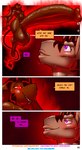 age_difference anthro big_penis bodily_fluids dialogue duo female genitals gynomorph huge_penis hyper hyper_genitalia hyper_penis intersex intersex/male male mature_female penis sweat james_howard patreon subscribestar aamon_(james_howard) tina's_mom_(james_howard) bat demon mammal comic hi_res