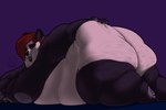 2022 3:2 anthro areola bear big_areola big_butt butt butt_focus calorie cellulite female fur giant_panda hair hand_on_butt hi_res huge_butt lying mammal morbidly_obese nipples obese obese_anthro obese_female on_front overweight overweight_anthro overweight_female simple_background solo thick_thighs wide_hips