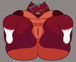 3_fingers anthro areola belly big_areola big_belly big_breasts big_butt big_nipples blush breasts brown_nipples butt curvy_figure female fingers fur genitals hair huge_areola huge_breasts huge_butt legs_up lying navel nipples nude on_back orange_body overweight overweight_anthro overweight_female presenting presenting_pussy pussy red_body simple_background slightly_chubby slightly_chubby_anthro slightly_chubby_female solo thick_thighs tongue tongue_out voluptuous wide_hips chip_at_night casey_(chip_at_night) felid feline mammal