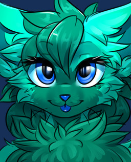 anthro blue_eyes blue_nose blue_tongue cheek_tuft chest_tuft eyelashes facial_tuft female front_view fur glistening glistening_eyes green_body green_ears green_fur green_hair green_inner_ear hair looking_at_viewer short_hair simple_background solo tongue transparent_background tuft unsigned whiskers bloominglynx 2022 alpha_channel bust_portrait colored_sketch hi_res portrait sketch