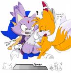 anal anal_penetration anus balls blaze_the_cat blue_eyes blush breasts butt english_text erection female hearlesssoul hedgehog male mammal nipples nude open_mouth penetration penis pussy sega sex smile sonic_(series) sonic_the_hedgehog straight text vaginal video_games
Rating: Explicit
Score: 17
User: Propio
Date: September 15, 2013