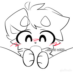 blush blush_marks button_ears duo fellatio floppy_ears genitals holding_penis horn innocence looking_at_genitalia looking_at_penis looking_down male male/male oral paws penile penis penis_in_mouth sex text koffinz koffi_(koffinz) canid canine canis domestic_dog mammal 1:1