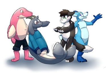 anthro black_body black_fur blue_body blue_bottomwear blue_clothing blue_fur blue_shorts blue_sweatshirt blush body_swap bottomless bottomwear brown_body brown_fur brown_hair claws clothed clothing covering_stomach dipstick_tail dolphin_tail evil_face feral finger_claws forced forced_transformation fur glistening gloves_(marking) green_eyes grey_body grey_fur group hair horn inflatable leg_markings male markings mid_transformation nude_anthro null orange_eyes paws pink_body pink_fur pooltoy_transformation purple_eyes red_eyes scut_tail short_tail shorts simple_background socks_(marking) standing surprised tail tail_markings tan_body tan_fur topless transformation white_background white_body white_fur rawr_(artist) mythology goat_boy9_(character) sockfox animate_inanimate aquatic boss_monster_(undertale) bovid canid canine caprine cetacean dolphin dragon fox goat living_inflatable mammal mythological_creature mythological_scalie scalie toothed_whale hi_res
