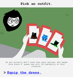 black_hair buckteeth captchalogue clothed clothing dress eyewear floating_head glasses hair pixelated simple_background sitting teeth text thinking white_body uglycoal homestuck ms_paint_adventures captchacard jade_harley animated animated_comic comic digital_drawing_(artwork) digital_media_(artwork) english_text hi_res shaded simple_shading