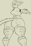 anthro big_breasts big_butt breasts butt female solo thick_thighs jaeh loree domestic_cat felid feline felis mammal absurd_res hi_res