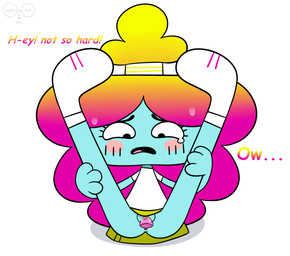 anus blue_body blue_skin blush blush_lines bodily_fluids bottomless bottomless_female bottomless_humanoid bottomwear clothed clothing dialogue dildo dildo_in_vagina dildo_insertion female female_humanoid footwear genital_fluids genitals hair hands_on_legs holding_object looking_down multicolored_hair no_underwear not_furry on_model open_mouth penetration rainbow_hair raised_bottomwear raised_clothing raised_leg raised_skirt sex_toy sex_toy_in_vagina sex_toy_insertion shirt shoes simple_background skirt solo sweat sweatdrop tears_of_pain topwear vaginal vaginal_fluids vaginal_penetration vulva white_background white_clothing white_shirt white_topwear yellow_bottomwear yellow_clothing yellow_skirt saffersoft cartoon_network the_amazing_world_of_gumball rachel_wilson humanoid rainbow_lass 2024 hi_res