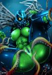 anus breasts duo female fin genitals mask nipples not_furry pussy solo_focus tentacles underwater water grakata733 bionicle lego hahli kalmah barraki humanoid toa