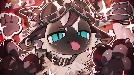 2_horns anthro black_claws blep blue_eyes claws collar eyewear eyewear_on_head goggles goggles_on_head horn kemono looking_at_viewer male paws solo tongue tongue_out k_szk domestic_cat felid feline felis mammal siamese 16:9 2d_animation animated high_framerate no_sound short_playtime webm widescreen