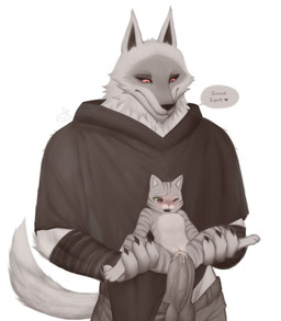 anthro arm_wrapping arm_wraps balls blush bodily_fluids bottomwear carrying_another carrying_partner cheek_tuft claws cloak clothed clothing crossgender crying cum cum_in_vagina cum_inside dialogue dominant duo erection extreme_size_difference eyebrows facial_markings facial_tuft female female_penetrated fluffy fluffy_tail from_behind_position fur fuzzy genital_fluids genitals green_eyes grey_body grey_fur half-closed_eyes head_markings heart_eyes heart_symbol holding_another holding_both_legs holding_partner humanoid_genitalia humanoid_penis larger_dom leg_grab looking_down looking_pleasured male male/female male_penetrating male_penetrating_female markings mask_(marking) mtf_crossgender narrowed_eyes neck_tuft nude one_eye_closed open_bottomwear open_clothing open_mouth open_pants pants penetration penis poncho red_eyes ridiculous_fit sex shallow_penetration simple_background size_difference smaller_penetrated smile speech_bubble spread_legs spreading standing standing_sex straining submissive tail tears teeth text tight_fit tuft vein veiny_penis vulva white_background wrapped_arms wraps patto_pib dreamworks puss_in_boots_(franchise) death_(puss_in_boots) puss_in_boots_(dreamworks) canid canine canis domestic_cat felid feline felis mammal tabby_cat wolf black_and_white english_text greyscale hi_res monochrome andromorph_(lore) trans_(lore) trans_man_(lore)