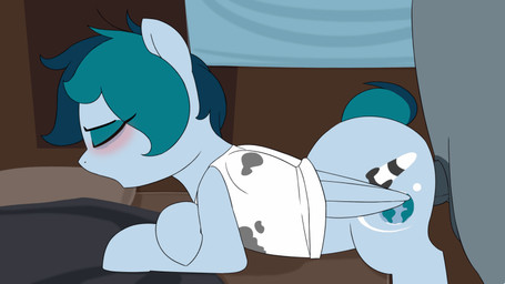 all_fours animal_genitalia animal_penis ball_slap balls balls_deep bed bedding blanket blush bottomless bouncing_balls bouncing_butt butt clothed clothing cutie_mark doggystyle duo equine_genitalia equine_penis erection eyebrows eyelashes eyes_closed eyeshadow faceless_character faceless_male feathered_wings feathers female female_penetrated feral feral_on_feral from_behind_position furniture genitals hair inside looking_pleasured makeup male male/female male_penetrating male_penetrating_female mascara mature_female mature_feral medial_ring mostly_nude nodding nude open_mouth penetration penile penile_penetration penis penis_in_vagina pillow sex shirt short_hair side_view slap teal_hair topwear vaginal vaginal_penetration wings shinodage hasbro my_little_pony mythology delta_vee fan_character equid equine mammal mythological_creature mythological_equine pegasus 16:9 2018 2d_animation animated motion_tweening widescreen
