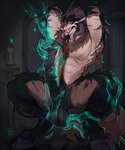 animal_genitalia animal_penis anthro arms_above_head ball_lick ball_worship balls big_balls big_penis body_worship crouching detailed_background disembodied_hand disembodied_head dominant dominant_anthro dominant_male equine_genitalia equine_penis flared_penis genital_worship genitals ghost_hand ghost_sex group handjob hooves licking licking_urethra male male/male muscular muscular_anthro muscular_male oral penile penis penis_lick penis_worship saggy_balls sex submissive submissive_anthro submissive_male thick_thighs tongue tongue_out laobai mythology canid canine canis dragon felkin ghost hybrid mammal mythological_creature mythological_scalie scalie spirit wolf hi_res