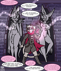 anthro breasts cape claws clothed clothing corruption dungeon eye_patch eyewear female fire flaming_hair genitals glowing glowing_body group hair horn horn_eyes hypnosis lamp lantern long_arms long_legs male mind_control music musical_note musical_symbol nipples nude penis pseudo_hair sculpture smile spikes spikes_(anatomy) statue stripes symbol tail teeth text transformation trio vulva frooby demon domestic_cat elemental_creature felid feline felis fire_creature humanoid mammal absurd_res digital_media_(artwork) english_text hi_res signature url