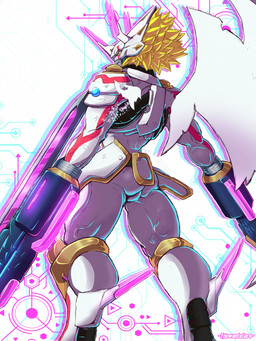 anthro armor blonde_hair bulge butt gun_arm hair headgear helmet horn male mask rear_view solo weapon_arm white_body leafy97 bandai_namco digimon mythology animal_humanoid digimon_(species) dragon dragon_humanoid humanoid mythological_creature mythological_scalie scalie siriusmon 3:4 absurd_res hi_res