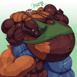 5_fingers anthro balls belly big_balls big_belly big_bulge big_muscles big_nipples big_pecs big_penis black_nipples bodily_fluids boxer_briefs bulge burping clothing drooling fingers genitals hat headgear headwear huge_balls huge_belly huge_bulge huge_muscles huge_nipples huge_pecs huge_penis hyper hyper_balls hyper_belly hyper_bulge hyper_genitalia hyper_muscles hyper_nipples hyper_pecs hyper_penis male musclegut muscular muscular_anthro muscular_male navel nipples open_mouth pecs penis saliva solo sweatshirt tongue tongue_out underwear bobert ailurid mammal red_panda 1:1 2020 hi_res