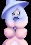 black_sclera blue_hair female genitals hair long_hair pussy simple_background solo transparent_background white_body rasenxoru nintendo pokemon generation_8_pokemon hatterene humanoid pokemon_(species) alpha_channel hi_res