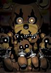 anthro freddies glowing glowing_eyes group machine shu_20625 five_nights_at_freddy's five_nights_at_freddy's_4 scottgames freddles_(fnaf) nightmare_freddy_(fnaf) animatronic robot 2018 absurd_res hi_res