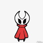 2_horns areola big_breasts biped black_areola black_body black_breasts black_eyes black_nipples breasts cloak clothing exclamation_point eyelashes female hand_on_hip horn nipples raised_arms red_cloak red_clothing solo standing text white_head wide_hips chabble hollow_knight team_cherry hornet_(hollow_knight) arthropod 1:1 2025 animated artist_name english_text low_res short_playtime