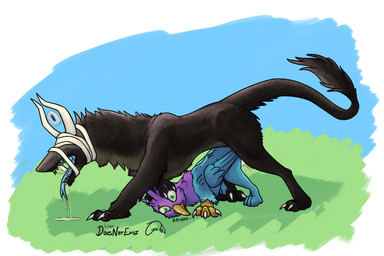anal anal_penetration avian_feet beak blue_body dominant duo feathered_crest feathered_wings feathers feral green_eyes head_crest larger_dom male paws penetration pink_body quadruped size_difference tail tail_tuft tuft wings doesnotexist gyrotech mythology gyro_feather avian bird galliform gryphon monster mythological_avian mythological_creature peafowl phasianid 3:2 digital_media_(artwork) hi_res