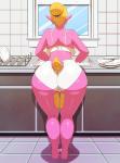 big_butt blonde_hair bodily_fluids butt clothed clothing curvy_figure female gem glistening hair hair_bun hidden_face huge_butt kitchen lizard_tail looking_away markings mature_female multicolored_body multicolored_scales panties pink_body pink_scales pink_skin rear_view scales short_tail solo sweat tail thick_thighs two_tone_body two_tone_scales underwear voluptuous washing_dishes wide_hips yellow_body yellow_scales yellow_skin orange-peel scalie_schoolie sally_(scalie_schoolie) amphibian animal_humanoid humanoid lungless_salamander salamander scalie spring_salamander 2018 2d_animation animated digital_media_(artwork) frame_by_frame full-length_portrait hi_res portrait short_playtime