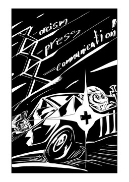 anthro border car christian_cross christian_symbol cigar cigar_in_mouth convertible cross cross_necklace driving duo eyewear jewelry male necklace object_in_mouth pompadour priest religion religious_symbol smoke smoking stole_(clothing) sunglasses tire vehicle wearing_sunglasses white_border dragonweirdo christianity ape bovid caprine haplorhine mammal primate sheep absurd_res comic cover hi_res monochrome