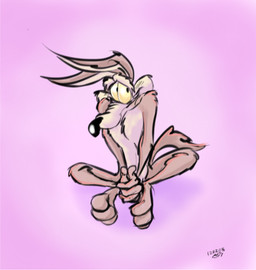 3_toes 4_fingers abstract_background anthro arm_tuft athletic bashful belly bent_legs biped black_eyes black_nose brown_body brown_fur calf_tuft casual_nudity chest_tuft collarbone curling_tail curling_toes ears_front elbow_tuft embarrassed eyebrows feet feet_together_knees_apart fingers fur glance hands_together humanoid_heel knee_tuft leg_tuft looking_at_viewer male multicolored_body multicolored_fur nervous nervous_smile nude paws pecs pink_background plantigrade pose raised_eyebrows ribs shadow shoulder_tuft shy simple_background sitting sket sketchy skinny smile smiling_at_viewer soles solo tail tan_belly tan_body tan_eyebrows tan_fur toes tuft two_tone_body two_tone_fur wide_eyed yellow_sclera stevethedragon looney_tunes warner_brothers wile_e._coyote canid canine canis coyote mammal 2012 colored dated digital_drawing_(artwork) digital_media_(artwork) digital_painting_(artwork) krita_(artwork) painting_(artwork) pinup shaded signature sketch