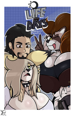 anthro big_breasts blush breasts clothed clothing female fur group hair happy huge_breasts looking_at_viewer looking_down male open_mouth simple_background smile text tongue tongue_out fennyfen_1 fay_(fennyfen_1) fenny_(fennyfen_1) rika_(fennyfen_1) rin_(fennyfen_1) canid canine fennec_fox fox human lagomorph leporid mammal procyonid rabbit raccoon true_fox absurd_res cover cover_art cover_page digital_media_(artwork) english_text hi_res