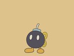 belly big_belly black_body bodily_fluids explosion huge_belly inflation orange_background popping simple_background solo spherical_inflation spiral_eyes sweat sweatdrop kizitoba mario_bros nintendo bob-omb living_bomb 2020 2d_animation 4:3 animated animated_png frame_by_frame short_playtime
