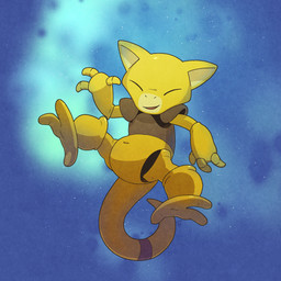 3_fingers 3_toes anthro feet feral fingers navel smile smiling_at_viewer solo toes yellow_body argon_vile nintendo pokemon abra generation_1_pokemon pokemon_(species) hi_res