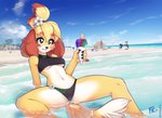 accipitrid accipitriform animal_crossing anthro apollo_(animal_crossing) avian bald_eagle beach bikini bird blush breasts breath_of_the_wild canid canine canis clothing conditional_dnp digital_media_(artwork) domestic_dog eagle exposure_variation female female_focus fluff-kevlar group isabelle_(animal_crossing) k.k._slider kass_(tloz) mammal midriff navel nintendo outside rito sea_eagle seaside shaded shih_tzu solo_focus sports_bikini spread_legs spreading swimwear the_legend_of_zelda toy_dog two-piece_swimsuit under_boob water