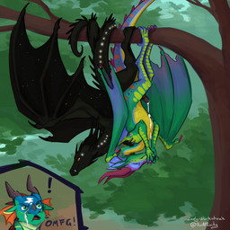angry bodily_fluids cum cum_drip cum_on_chest cum_on_face dripping erection exclamation_point female feral feral_on_feral forest forest_background genital_fluids genitals group male male/female penis plant sex thigh_sex tree trio unsuspecting_victim upside_down upside_down_sex lady_darkstreak mythology wings_of_fire glory_(wof) magnolia_(bushdog) whisper_(bushdog) dragon mythological_creature mythological_scalie nightwing_(wof) rainwing_(wof) scalie 1:1 hi_res