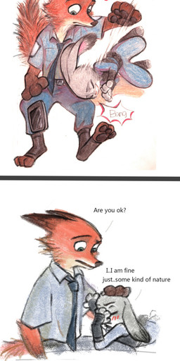 anthro cellphone cheek_tuft clothing contact_onomatopoeia dialogue different_sound_effects electronics exclamation_point eyes_closed facial_tuft fur grey_body grey_fur holding_cellphone holding_object holding_phone impact_onomatopoeia interrobang onomatopoeia orange_body orange_fur phone police police_uniform question_mark scut_tail short_tail simple_background sleeping sound_effects tail text tuft uniform vowelless vowelless_sound_effect white_background zzz youxmie disney zootopia judy_hopps nick_wilde canid canine fox lagomorph leporid mammal rabbit red_fox true_fox comic english_text hi_res