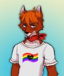 anthro blue_eyes clothed clothing eyebrows eyelashes flag flag_clothing flag_print flag_shirt flag_t-shirt flag_topwear hair heart_clothing heart_print heart_shirt heart_symbol heart_t-shirt heart_topwear lgbt_pride male orange_hair pride_colors print_clothing print_shirt print_t-shirt print_topwear rainbow_flag rainbow_pride_colors rainbow_pride_flag rainbow_symbol shirt six-stripe_rainbow_pride_colors solo t-shirt text text_in_heart text_on_clothing text_on_shirt text_on_t-shirt text_on_topwear text_print topwear deerstail canid canine fox mammal 2016 digital_media_(artwork) english_text