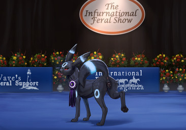 animal_genitalia animal_vulva anus blue_body blue_fur canine_genitalia canine_vulva female feral fur genitals grey_body grey_fur inside pawpads paws raised_tail red_eyes solo tail text angellsview3 conditional_dnp nintendo pokemon bree_(beleynn) eeveelution generation_2_pokemon pokemon_(species) umbreon 2026 digital_media_(artwork) english_text hi_res