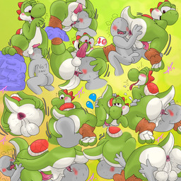 anal anthro anus ball_lick balls body_worship butt butt_worship duo ejaculation facesitting genitals interspecies licking male male/male oral presenting presenting_anus presenting_hindquarters rimming sex simple_background sitting_on_another spread_anus spread_butt spreading standing standing_sex tongue tongue_out birdofanatic mario_bros nintendo green_yoshi human humanoid mammal reptile scalie yoshi 1:1 absurd_res digital_media_(artwork) hi_res