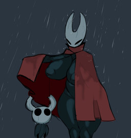 anthro areola big_breasts black_body black_eyes breasts bunnymirci cape clothed clothing duo female huge_breasts looking_at_another looking_at_partner looking_down looking_up male male/female nipples nude partially_clothed rain_drops red_cape red_clothing simple_background thick_thighs white_body hollow_knight_(franchise) team_cherry hornet_(hollow_knight) the_knight_(hollow_knight) arachnid arthropod spider vessel_(species) brother_(lore) half_brother_(lore) half_sister_(lore) sibling_(lore) sister_(lore)