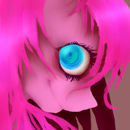 blue_eyes creepy dark female hair insane long_hair pink_hair solo soul_devouring_eyes xxpoizenxx friendship_is_magic hasbro my_little_pony pinkamena_(mlp) pinkie_pie_(mlp) earth_pony equid equine horse mammal pony 1:1 2011 pink_theme