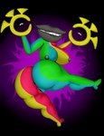 anus big_breasts big_butt breasts butt female huge_butt lips looking_at_viewer multicolored_body nipples nude nude_female posing_for_picture smile solo thick_thighs vulva maxhe deltarune undertale_(series) shuttah humanoid hi_res