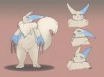 anthro breasts claws crotch_tuft eyes_closed female fur looking_at_viewer multi_breast multi_nipple neck_tuft nipples open_mouth pubes slightly_chubby smile solo tail tuft gwon nintendo pokemon generation_3_pokemon pokemon_(species) shiny_pokemon zangoose 4:3