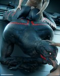 3d_(artwork) absurd_res alien anal anal_penetration balls black_body bodypaint butt butt_grab darkflash23 digital_media_(artwork) erection face_paint fellatio genitals group group_sex halo_(series) hand_on_butt hand_on_head hi_res human human_penetrating humanoid_genitalia humanoid_penis interspecies male male/male male_penetrated male_penetrating male_penetrating_male mammal markings microsoft navel nude oral oral_penetration penetration penile penis red_markings sangheili sex spitroast threesome trio vein veiny_penis xbox_game_studios xenophilia y'rux