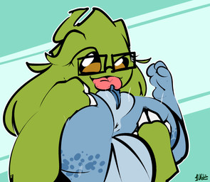 age_difference anthro anus blue_body butt butt_grab cunnilingus duo eyewear female female/female genitals glasses green_body hand_on_butt holding_partner mature_female mother-in-law mother-in-law_and_daughter-in-law oral sex tongue upside_down vaginal vulva thefablednekos nintendo pokemon mabel_(thefablednekos) mira_(thefablednekos) generation_2_pokemon generation_3_pokemon marshtomp pokemon_(species) tyranitar 2025 digital_media_(artwork) hi_res