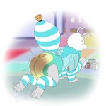 antennae_(anatomy) anthro arm_tuft blue_body bodily_fluids claws clothed clothing crawling diaper feces feet frown genital_fluids leg_tuft looking_back male neck_tuft pooping red_eyes shaking simple_background soiled_diaper soiling soiling_diaper solo stripes talons toes toy_block trembling tuft unclean_diaper urine used_diaper wearing_diaper wet_diaper white_body wings young fennecat arthropod bee hymenopteran insect 1:1 absurd_res hi_res watermark