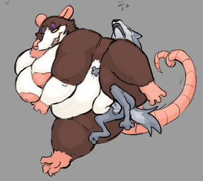 anthro anthro_on_anthro anthro_penetrated anthro_penetrating anthro_penetrating_anthro areola balls belly big_areola big_breasts blotchy_areola breasts brown_body brown_fur duo eyes_closed eyeshadow female female_penetrated fupa fur genitals grey_background grey_body grey_fur larger_female long_tail lying makeup male male/female male_penetrating male_penetrating_female narrowed_eyes nipples nude on_side open_mouth open_smile overweight overweight_anthro overweight_female penetration penile penile_penetration penis penis_in_vagina sex sharp_teeth simple_background size_difference smaller_male smile tail tapering_tail teeth vaginal vaginal_penetration vulva white_body white_fur yellow_sclera dorkass armello league_of_geeks griotte_(armello) thane_(armello) canid canine mammal murid murine rat rodent 2025