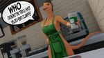 anthro apron apron_only beverage big_breasts breasts clothed clothing coffee eyebrows female hair raised_eyebrow solo speech_bubble tail text wide_hips adm blender_eevee clawdia_(adm) dinosaur dromaeosaurid prehistoric_species reptile scalie theropod troodon troodontid velociraptor 16:9 2025 3d_(artwork) 4k absurd_res blender_(artwork) digital_media_(artwork) english_text hi_res widescreen