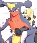 blonde_hair claws collarbone duo feral fingers hair hug hugging_another hugging_from_behind lips pokemon_champion red_body simple_background smile teeth white_background wings yoracrab nintendo pokemon cynthia_(pokemon) pokemon_trainer garchomp generation_4_pokemon human mammal pokemon_(species) 2021 hi_res